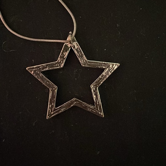 4/$20 | big blue star necklace with crystals - Picture 4 of 4